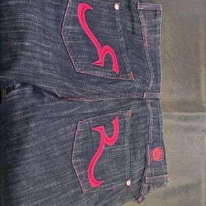 Rock & Republic Women's Jeans with Pink Stitching